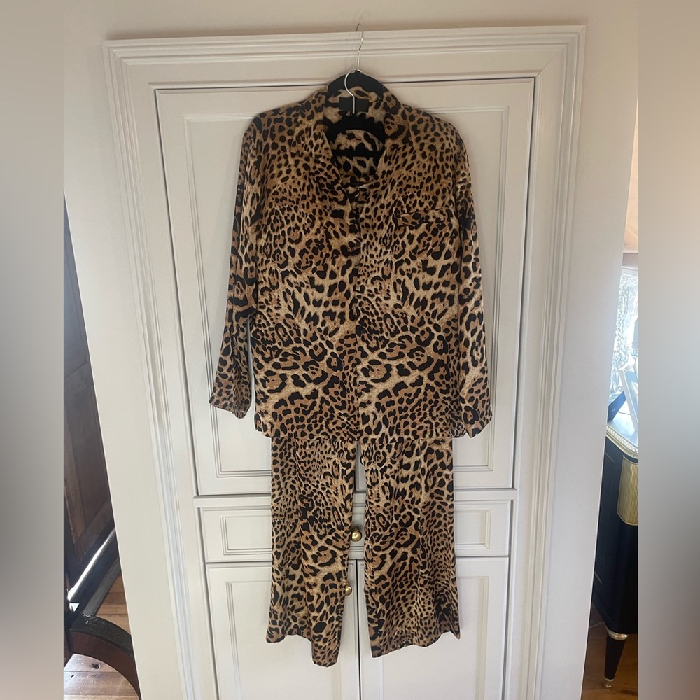 Nili Logan silk leapord set. Very chic. Excellent condition. Not worn. - Picture 3 of 11